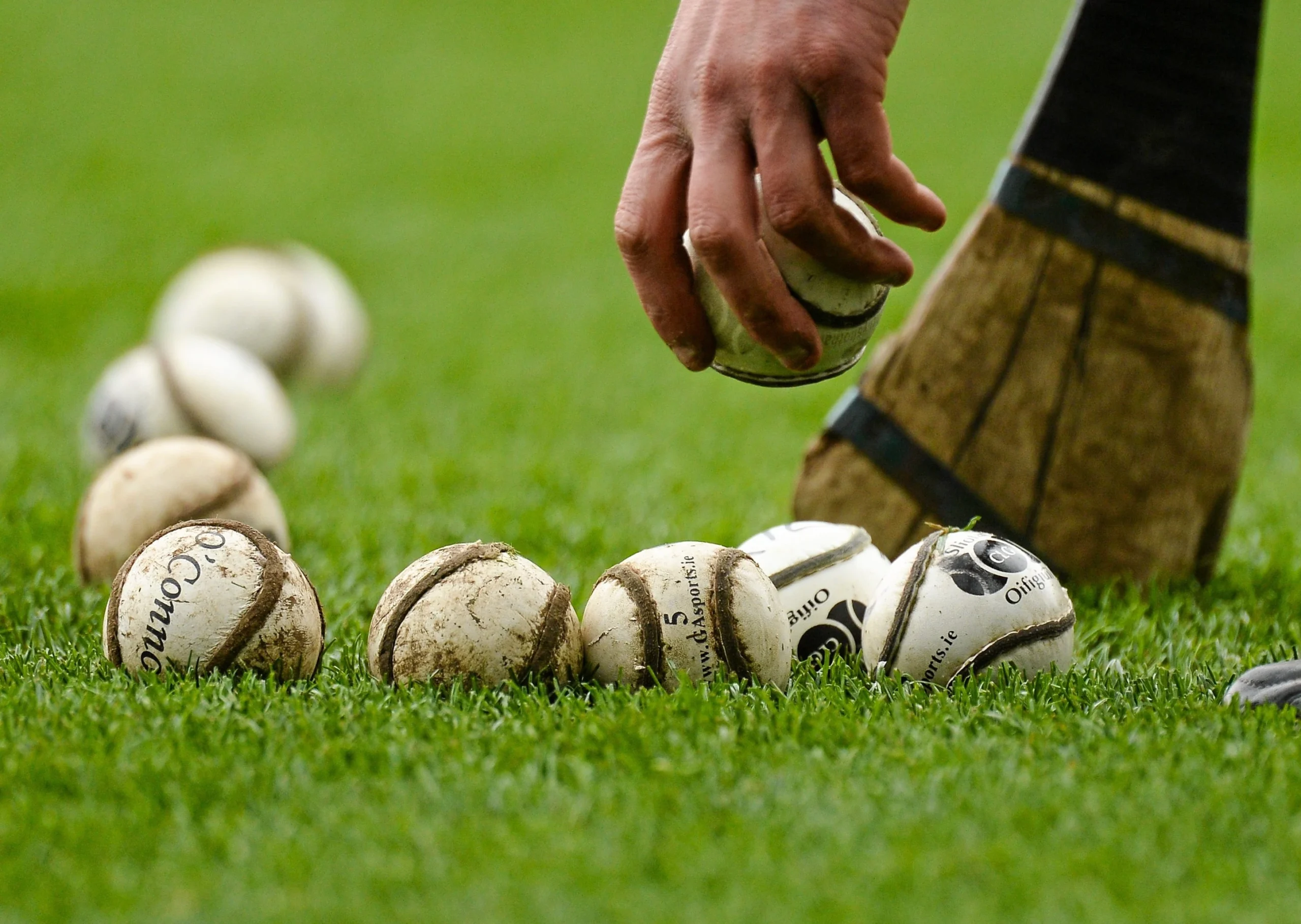 GAA balls, hurleys and training equipment