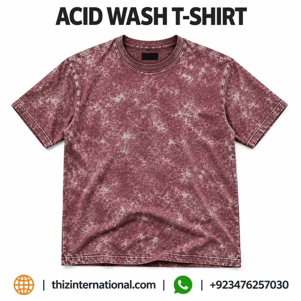 Premium Acid Wash Cotton T-Shirt