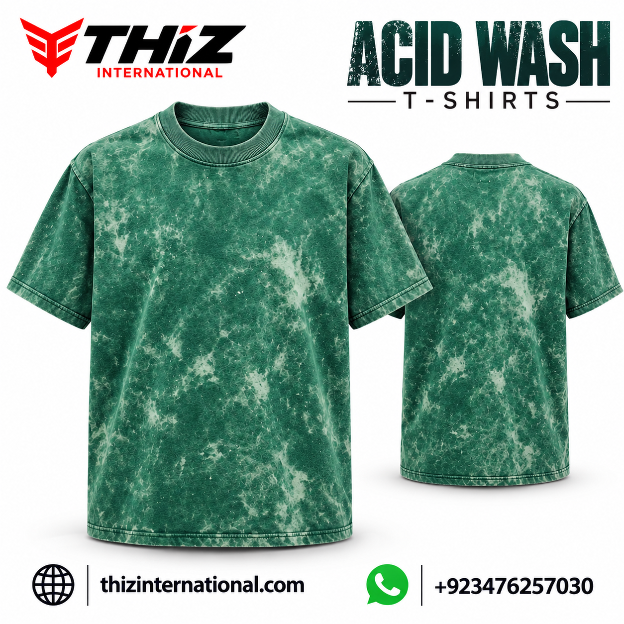 Acid Wash T-Shirt Catalog Ad Acid Wash T-Shirts | Powerful Oversized Streetwear Tees - Image 1
