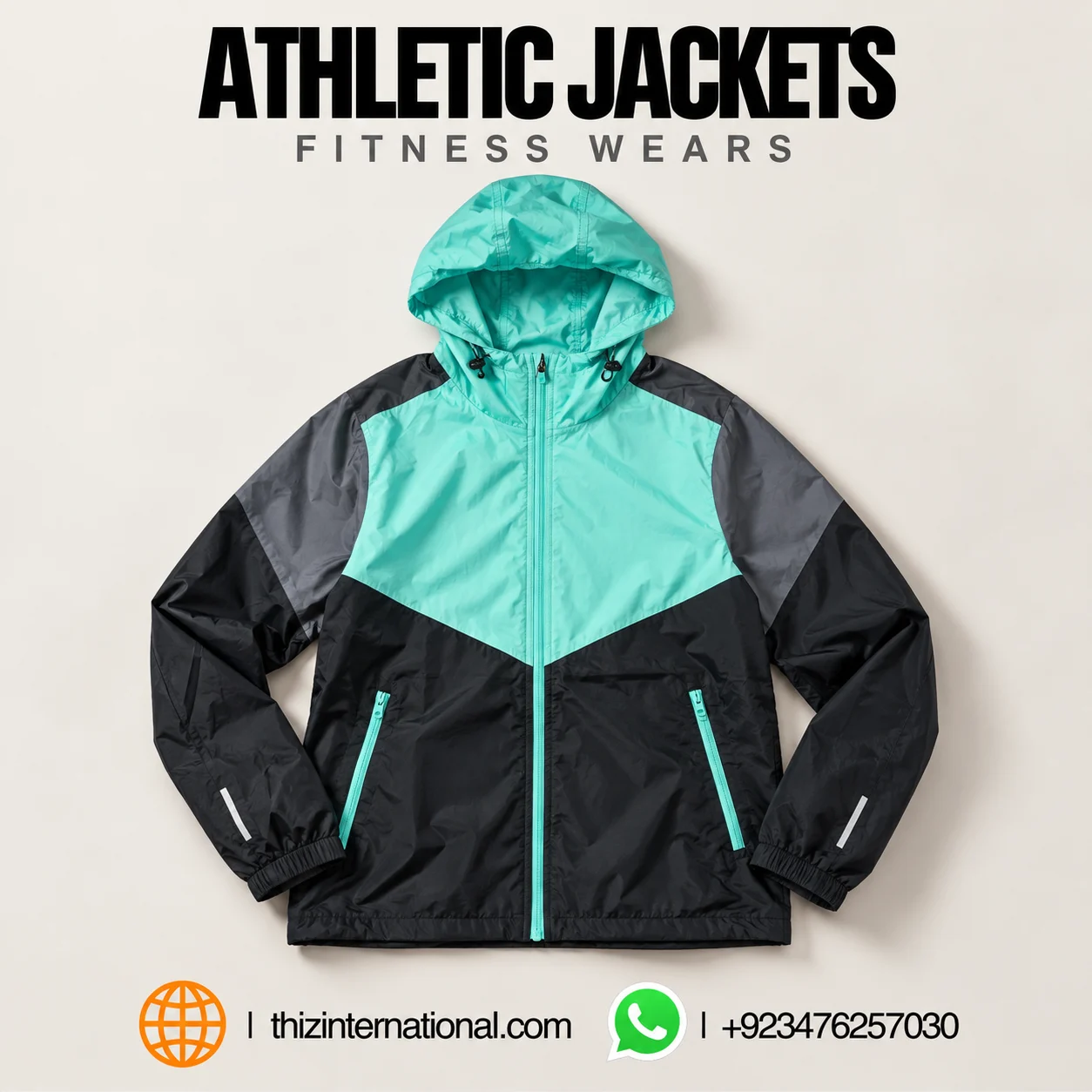 Custom Athletic Jackets | Powerful Fitness Training Wear Custom Athletic Jackets