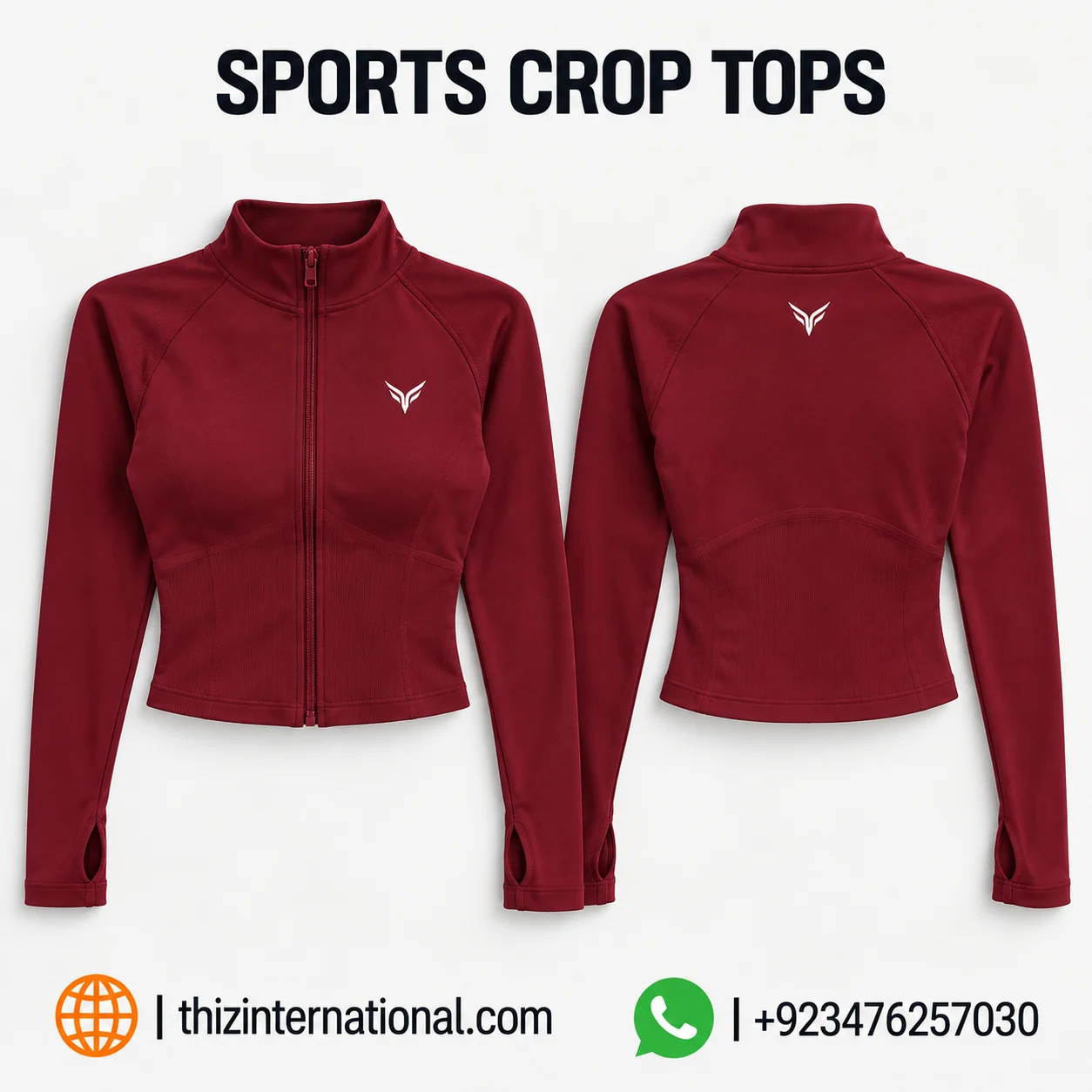 Sports Crop Tops & Gym Shorts Set | Custom Activewear Sports Crop Tops