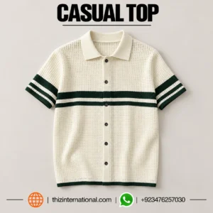 Green Stripe Polo Shirts