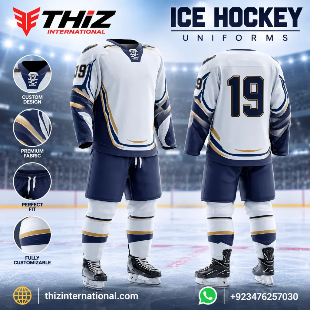 Custom ice hockey uniforms