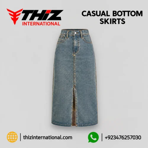 High Waist Denim Skirt