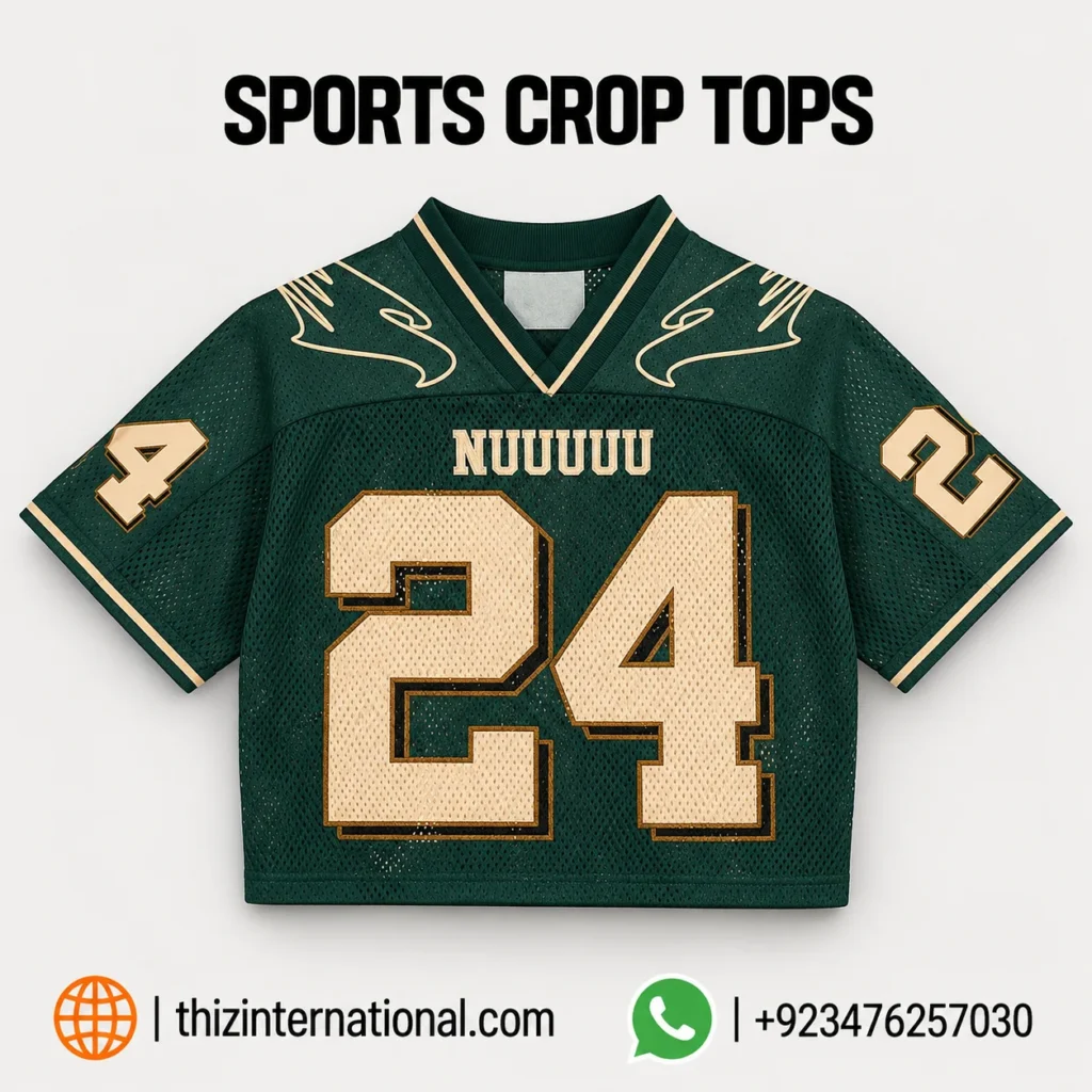 V-Neck Sports Crop Top