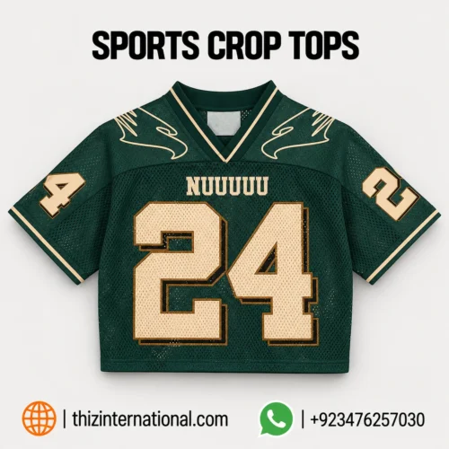 V-Neck Sports Crop Top