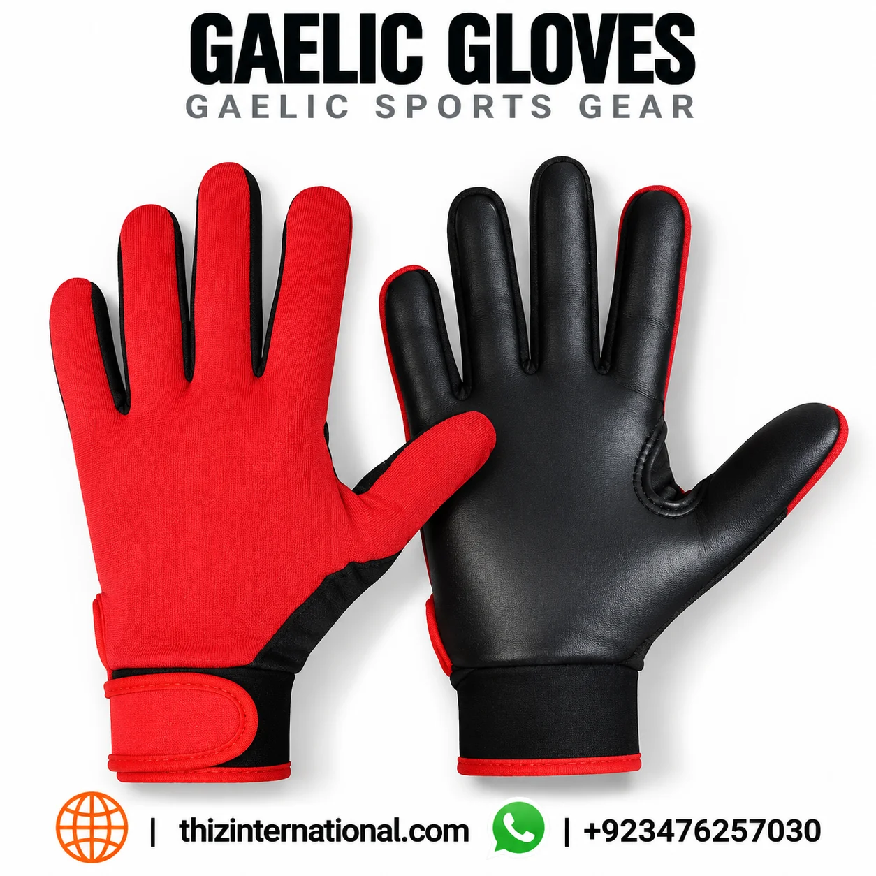 German Latex GAA Gloves | Premium Gaelic Football Goalkeeper Gloves German Latex GAA Gloves