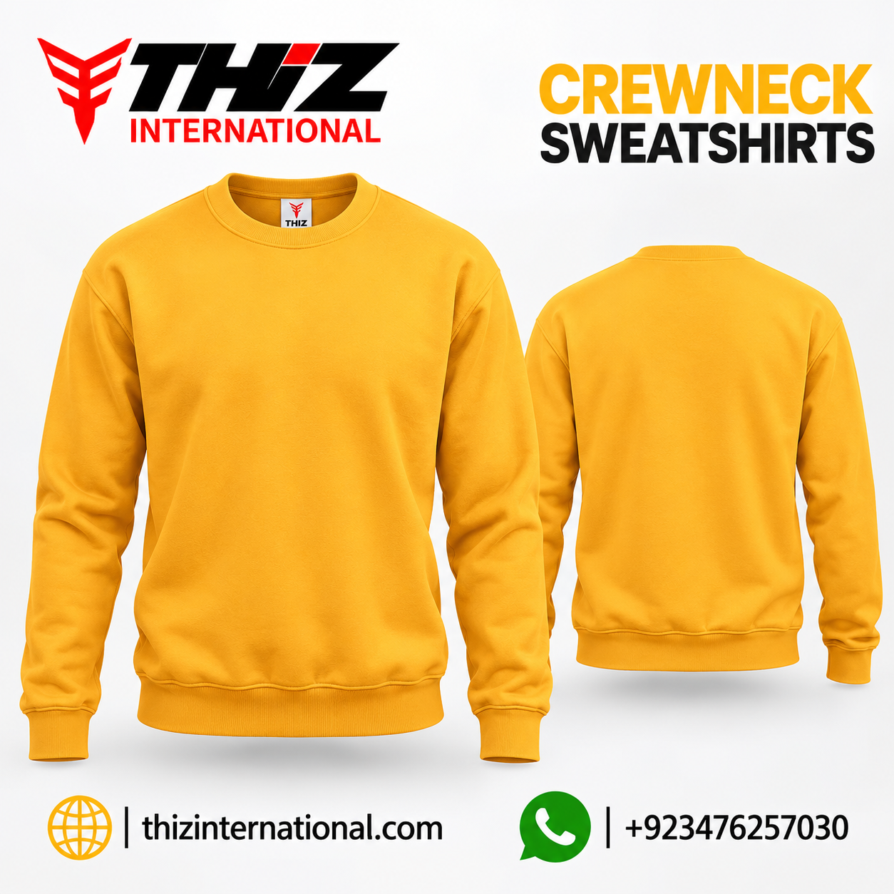 Cotton Crewneck Sweatshirt
