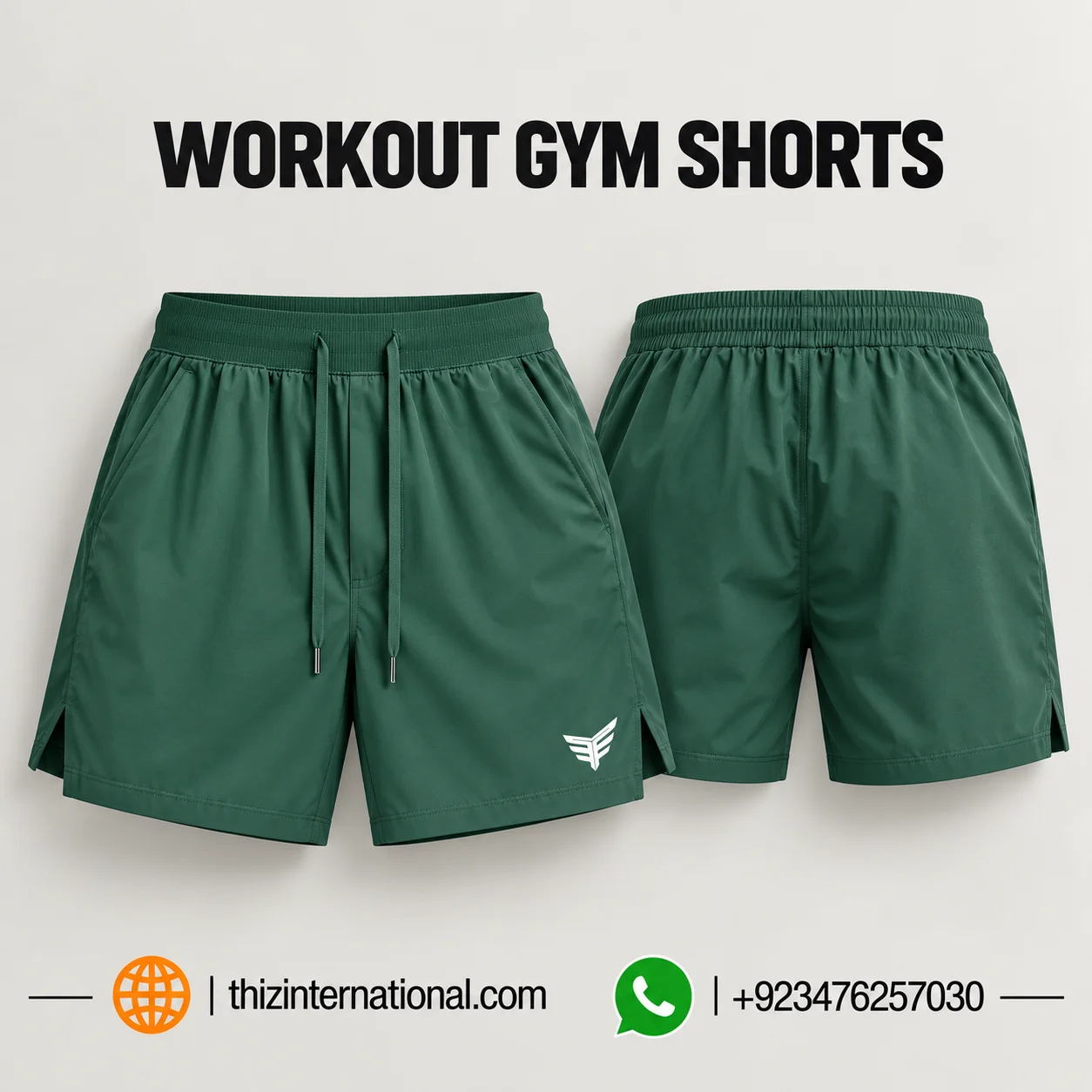 Workout Gym Shorts | Breathable Athletic Training Bottoms Workout Gym Shorts