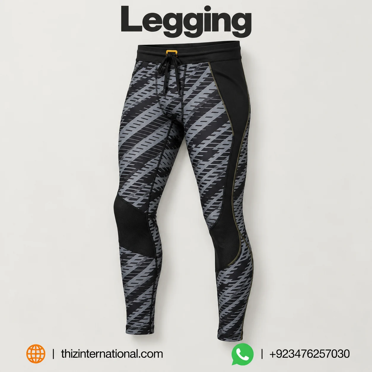 Men's Gym Leggings | Slim-Fit Elastic Waist Training Tights Men's Gym Leggings