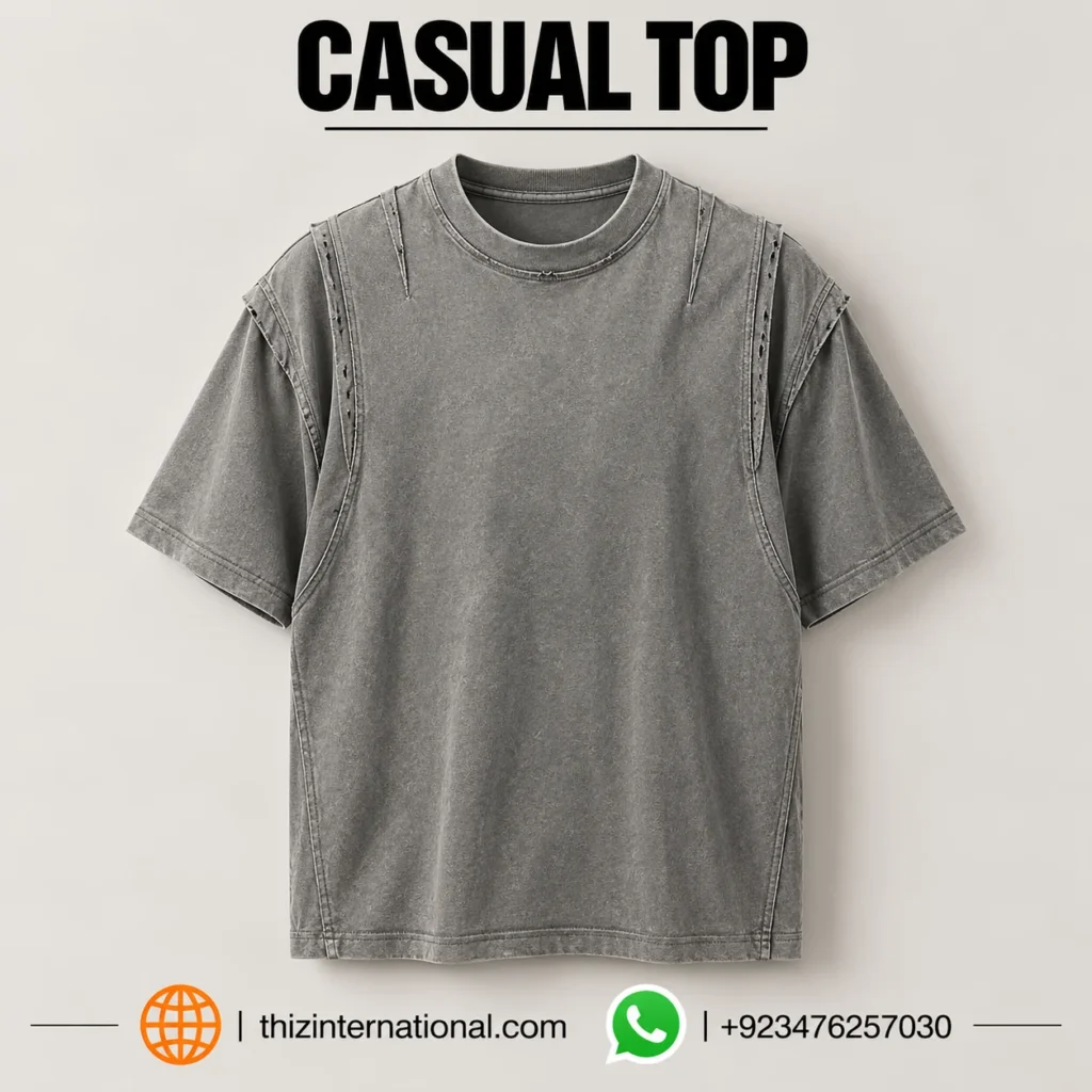 Washed Oversized Casual T-Shirt