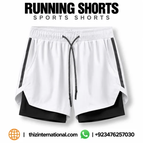 Mens 2-in-1 Workout Running Shorts