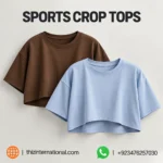 Solid Color Sports Crop Tops