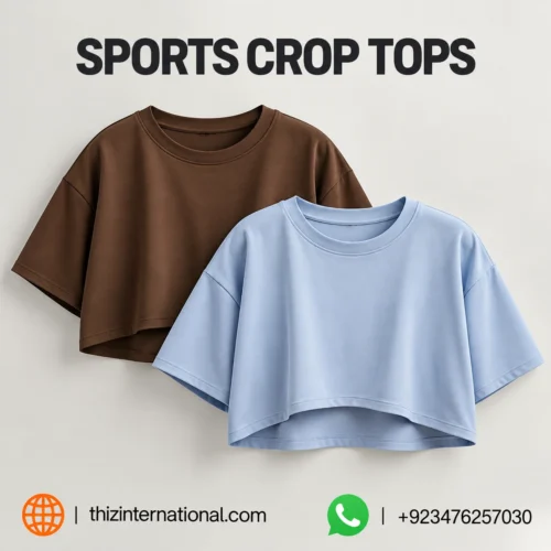 Solid Color Sports Crop Tops
