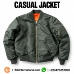 Olive Bomber Jacket | Premium Casual Outerwear