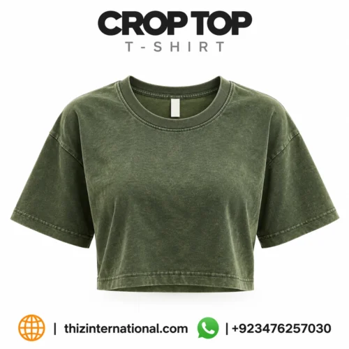 Oversized Cotton Crop T-Shirt