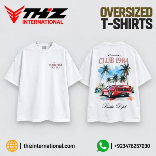 Oversized Car Print T-Shirt