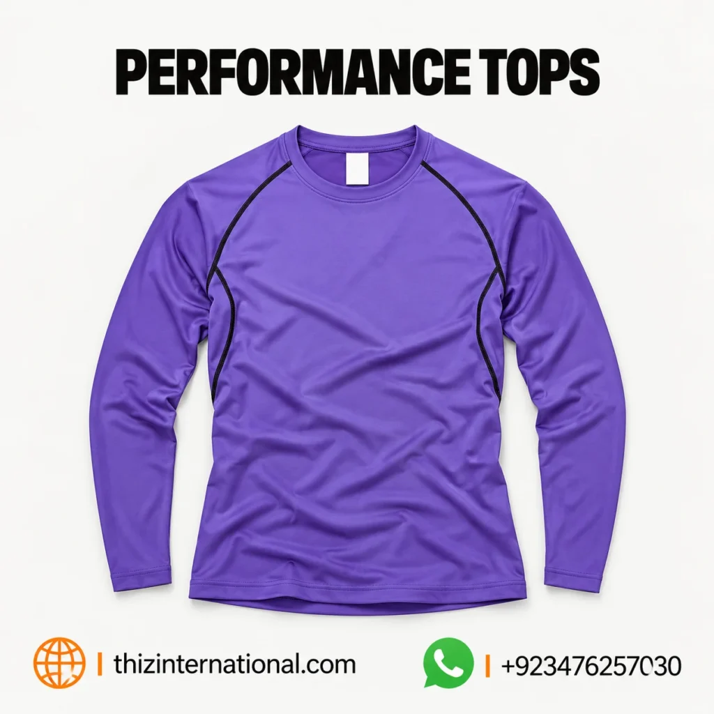 Slim Fit Performance Gym Tops