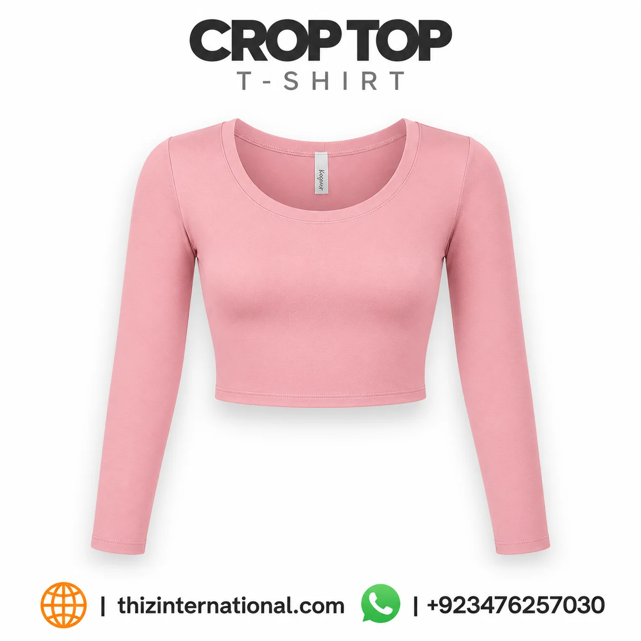 230GSM Vintage Women's Crop Top | Custom Logo 230GSM Vintage Women's Crop Top