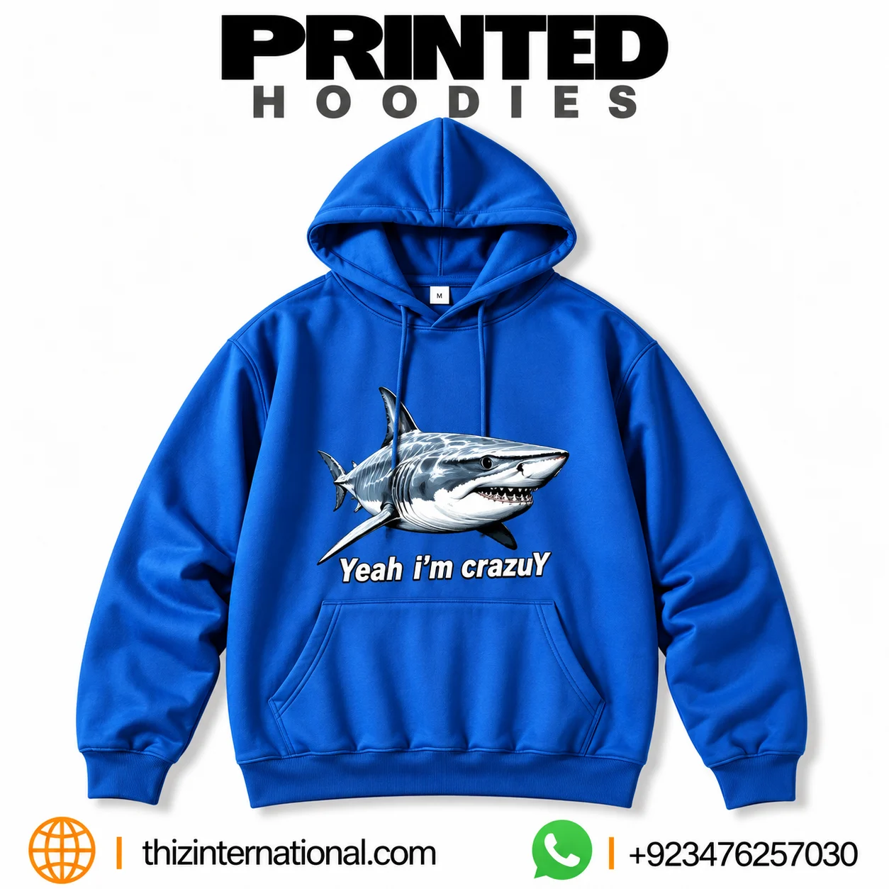 37-Star Premium Custom Printed Hoodies | Powerful DIY Logo Printing Custom Printed Hoodies