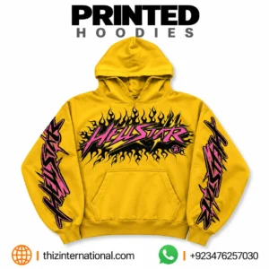 Acid Wash Printed Hoodies