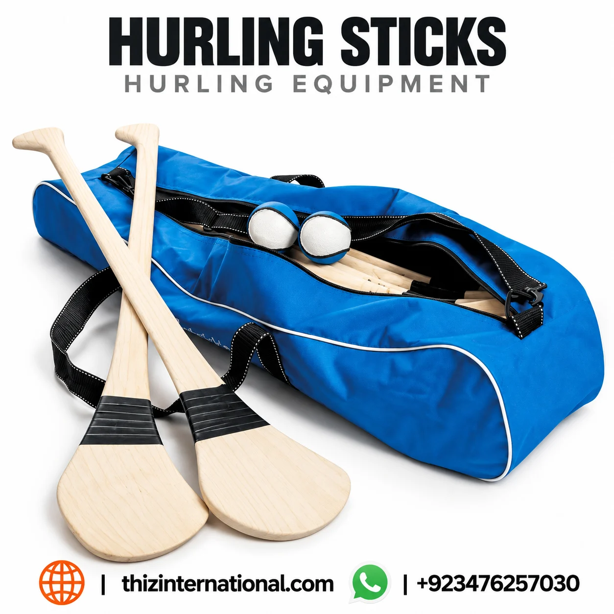 Custom Print Ash Hurling Stick | Premium Personalized Sliotar Stick Custom Print Ash Hurling Stick
