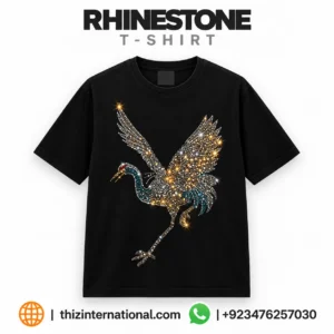 Rhinestone Crane T-Shirt