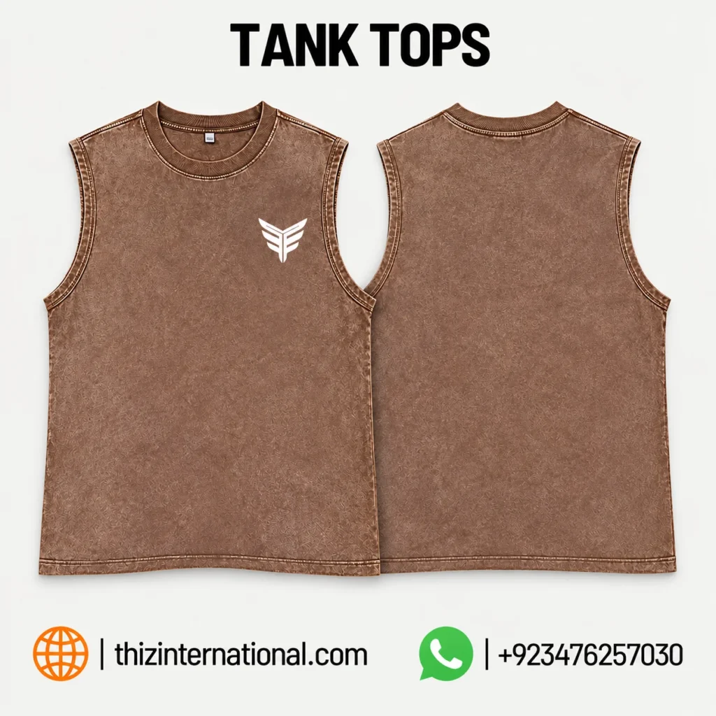 Oversized Acid Wash Tank Tops