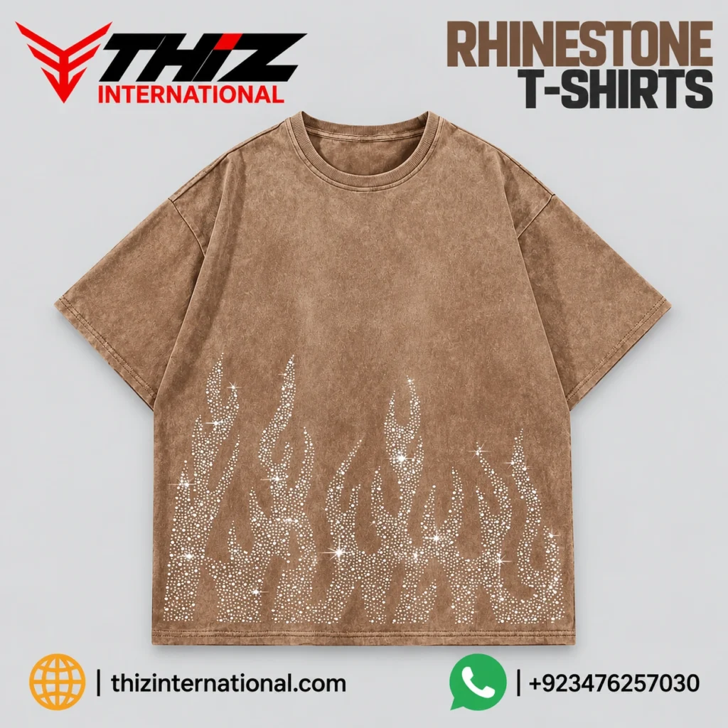 Oversized Rhinestone T-Shirts