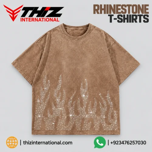 Oversized Rhinestone T-Shirts